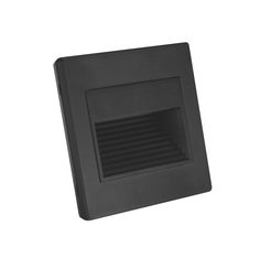 Dk3050-bk светильник встраиваемый в стену, ip 20, led 3000, 1 вт, черный пластик (denkirs) черный