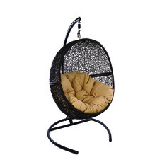 Кресло подвесное lunar black (ecodesign) черный 100.0x118.0x75.0 см.