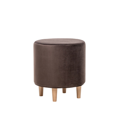 Пуф leset рокси круглый со съемным чехлом (leset) коричневый 42x45x42 см.