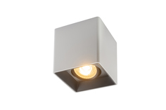 Dk3030-wb светильник накладной ip 20, 10 вт, gu5.3, led, белый/черный, пластик (denkirs) белый