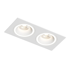 Dk2062-wh встраиваемый светильник, ip 20, до 15 вт, gu10, led, белый, алюминий (denkirs) белый