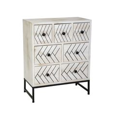 Комод с семью ящиками (ecodesign) серый 60.0x75.0x30.0 см.