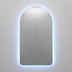 Зеркало арка с холодной подсветкой arkelo nf led s (genglass) серый 50x90x2 см.