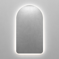 Зеркало арка с нейтральной подсветкой arkelo nf led s (genglass) серый 50x90x2 см.