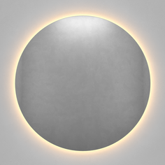 Круглое зеркало с тёплой подсветкой rauntel nf led m (genglass) серый 2 см.