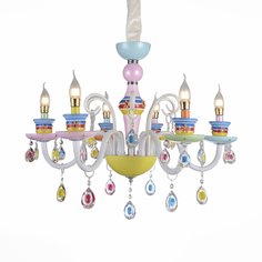 Люстра подвесная ornato (st luce) мультиколор 60 см.