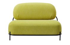 Диван sofa 06-02 (2-х местный) желтый a652-21 (esf) желтый 124.5x77.5x71.5 см.