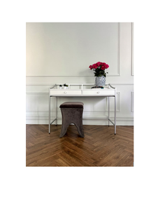 Письменный стол “прима” (for miss) серебристый 120x92x50 см.