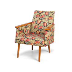 Кресло gera pattern (desondo) белый