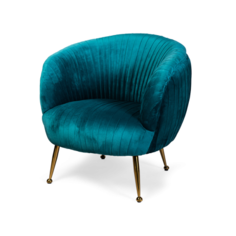 Кресло evgenis turquoise (desondo) синий