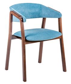 Стул dalia soft блю/темныйорех (r-home) голубой 59x77x50 см.
