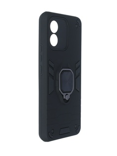 Чехол DF для Honor X5 с магнитом и кольцом Black hwArmor-04