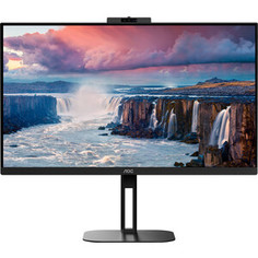 Монитор AOC 27 Q27V5CW/BK черный IPS LED 1ms 16:9 HDMI M/M Cam матовая HAS Piv 300cd 178гр/178гр 2560x1440 FreeSync DP 2K USB 6.64кг