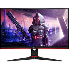 Монитор AOC 23.6 Gaming C24G2AE-BK черный/красный VA LED 1ms 16:9 HDMI M/M матовая 250cd 178гр/178гр 1920x1080 VGA DP FHD 3.84кг