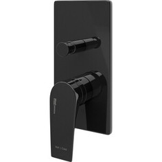 Смеситель для ванны Wasserkraft Glan черный глянец (6661)