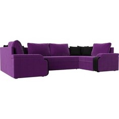 Диван Лига Диванов Николь П микровельвет фиолетовый