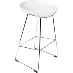Полубарный стул Bradex Neo белый с хромированными ножками (FR 0697)