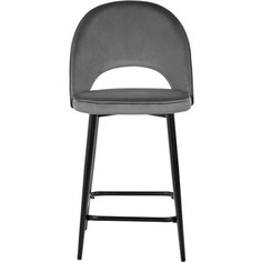 Полубарный стул Bradex Leo тёмно-серый с жаккардом (RF 0269)