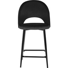 Полубарный стул Bradex Leo чёрный с жаккардом (RF 0270)
