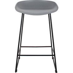 Полубарный стул Bradex Neo серый с чёрными ножками (FR 0699)