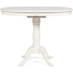TetChair Стол раскладной Solerno (ME-T4EX) дерево гевея/мдф 70х100+29х75 см ivory white (слоновая кость 2-5)