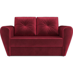 Выкатной диван Mebel Ars Квартет (бархат красный star velvet 3 dark red)