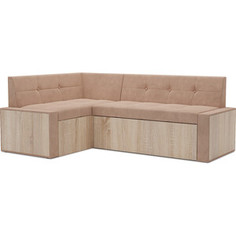 Кухонный диван Mebel Ars Таллин левый угол (бежевый - Luna 061) 190х83х120 см