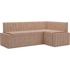 Кухонный диван Mebel Ars Вермут правый угол (бежевый - Luna 061) 213х82х133 см