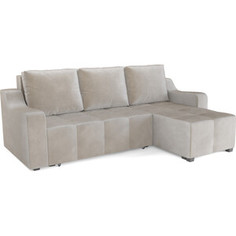 Угловой диван Mebel Ars Берн (бархат бежевый STAR VELVET 6 LIGHT Beige)