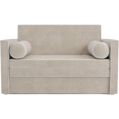 Выкатной диван Mebel Ars Санта №2 (бархат бежевый star velvet 6 light beige)