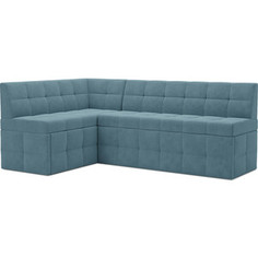 Кухонный диван Mebel Ars Атлантис левый угол (голубой - Luna 089) 212х84х135 см