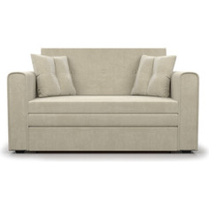 Выкатной диван Mebel Ars Санта (бархат бежевый star velvet 6 light beige)