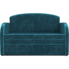 Выкатной диван Mebel Ars Малютка (бархат сине-зеленый star velvet 43 black green)