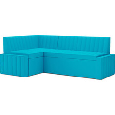 Кухонный диван Mebel Ars Вермут левый угол (синий) 193х82х113 см