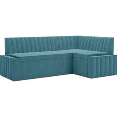 Кухонный диван Mebel Ars Вермут правый угол (голубой - Luna 089) 193х82х113 см