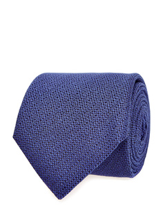 Шелковый галстук ручной работы с жаккардовым паттерном Canali