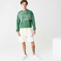 Мужские флисовые шорты Lacoste Loose fit из хлопка без начеса