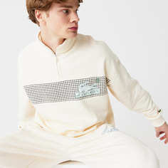 Мужская толстовка Lacoste с воротником на молнии из хлопка Loose fit