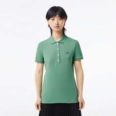 Женское поло Lacoste Slim Fit из эластичного хлопка