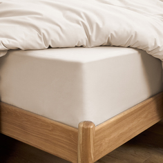 Простыня на резинке Ecru сатин Cozy Home