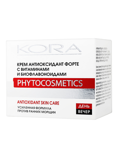 Антивозрастной крем KORA для кожи лица против морщин омолаживающий, защитный, 50 мл КОРА
