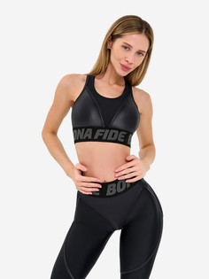 Спортивный топ бра Bona Fide Top For Top "Black Skin",