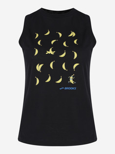 Майка женская Brooks Distance Graphic, Черный