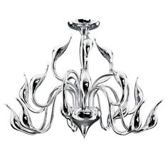 Потолочная люстра lightstar cigno collo ch 751184 (lightstar) серебристый 700 см.