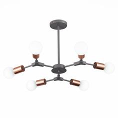 Потолочная люстра evoluce palare sle106403-06 (evoluce) черный 355 см.