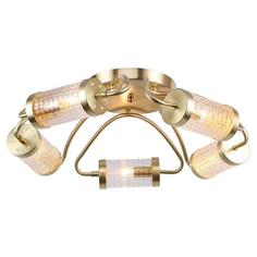 Потолочная люстра lussole lgo arlington lsp-8101 (lussole) золотой 150 см.