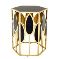 Столик (to4rooms) золотой 54x65x46 см.