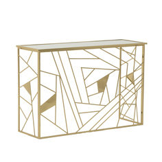 Стол-консоль (to4rooms) золотой 120x80x40 см.