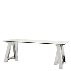 Обеденный стол (to4rooms) прозрачный 220x78x90 см.