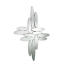 Зеркало (to4rooms) серебристый 140x103x2 см.